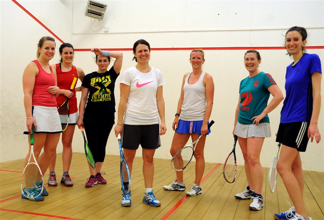 Spencer Ladies Squash Players