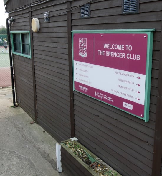 Spencer Squash Club Entrance