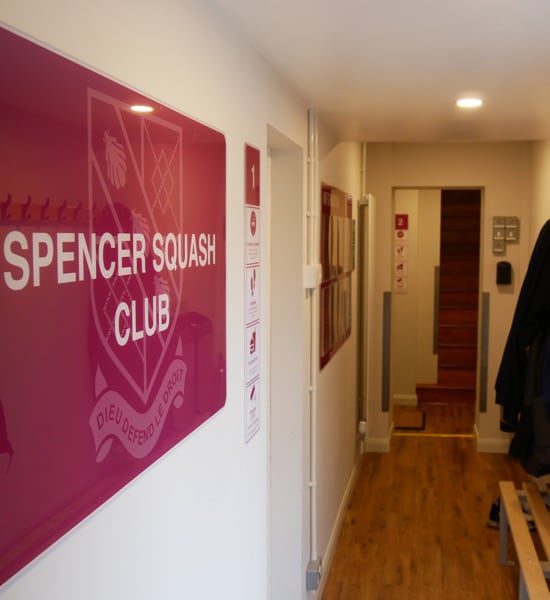 Spencer Squash Club Inside